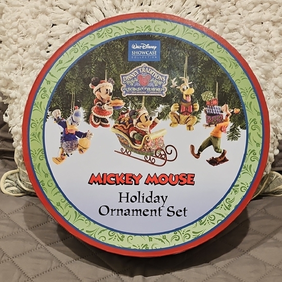 Jim Shore Walt Disney Mickey Mouse Holiday Ornament Set - Picture 1 of 15